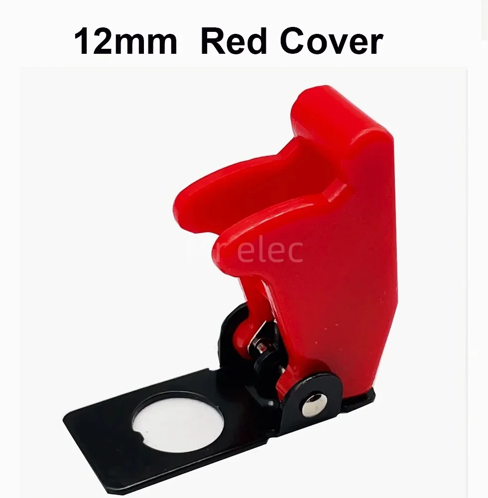 Description Picture 4 of item12V 20A RED SPST Toggle Rocker Switch LED Switch With Protective Cover Car Auto Cover LED Light Toggle Switch Control On/Off