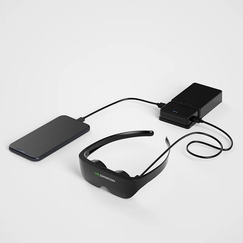 Vr shineccon-オールインワンの3Dメガネ,SC-AI08 xr,時計,テレビ,時計