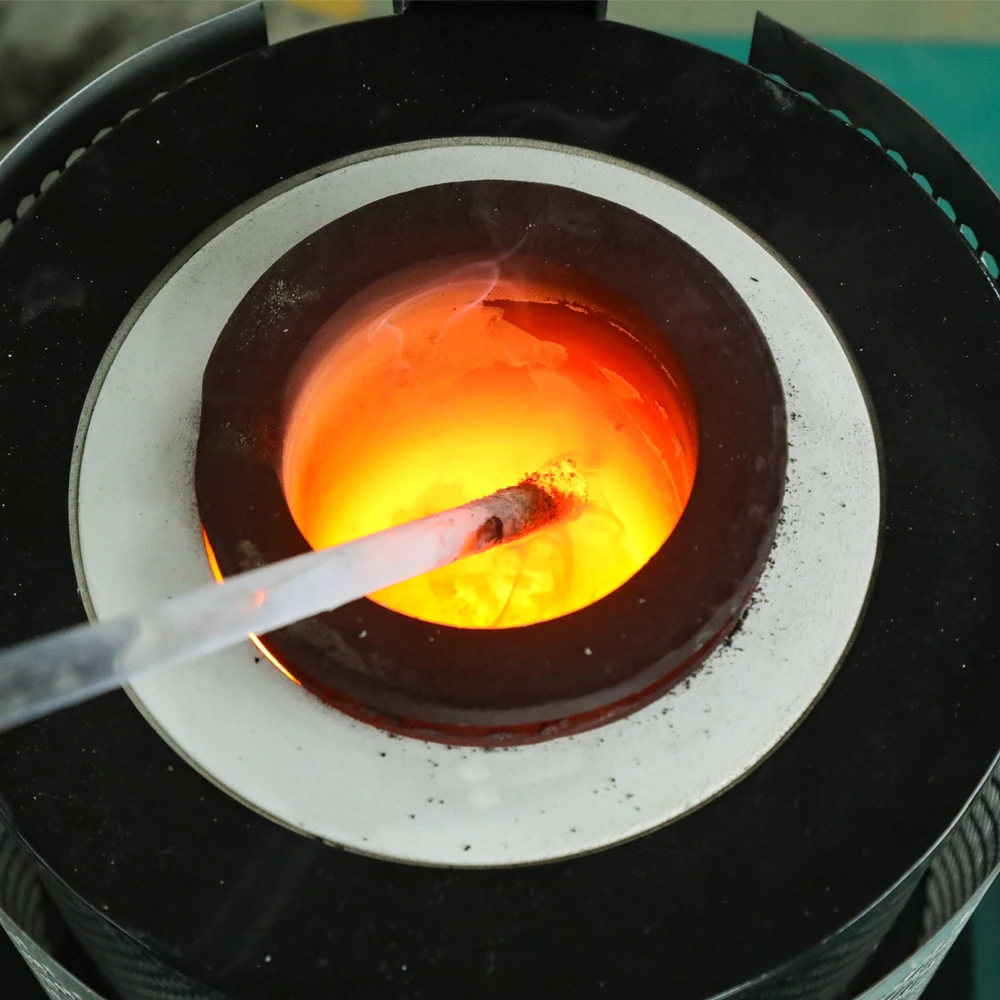1KG/2KG/3KG electrical melting furnace 2000W 1100℃ Temperature Control Digital Electric Melting Furnace Graphite Crucible electric melting furnace