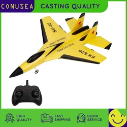 Avion en mousse Rc 2Ch Su35 Fx620 2.4G à ailes fixes, drone en mousse à lancer à la main, avion électrique d'extérieur, jouets pour garçons 