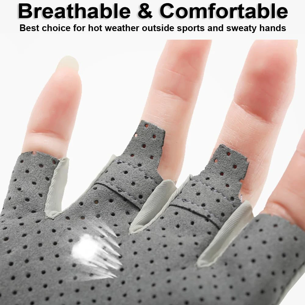 UV Protection Gloves Women Men, Fingerless Driving/Fishing / Sailing / Kayak / Paddling /Rowing / UV / Sun / Protection Gloves 2