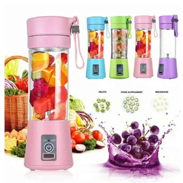 Portable Blender Mini Electric Juicer Fruit Smoothie Milkshake Mixer  Machine USB Rechargeable Handheld Mini Portable Juicer Cup - AliExpress