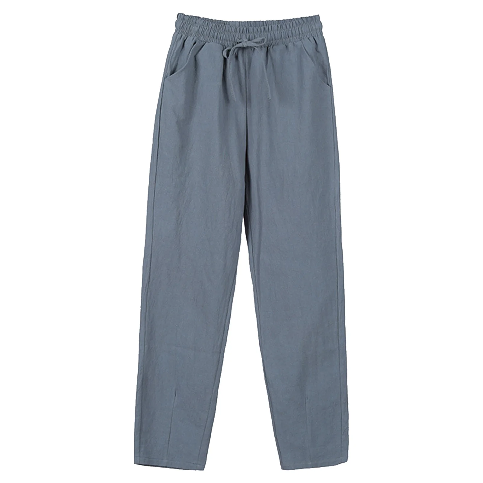 Long Full Pant in Pioggia Print Linen/Viscose main image 0