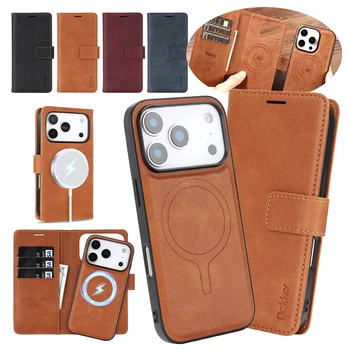 MagSafe leather Wallet Case for IPhone 17 Air 16 Promax 15 Plus 14 Pro Max 13 Pm 12 1