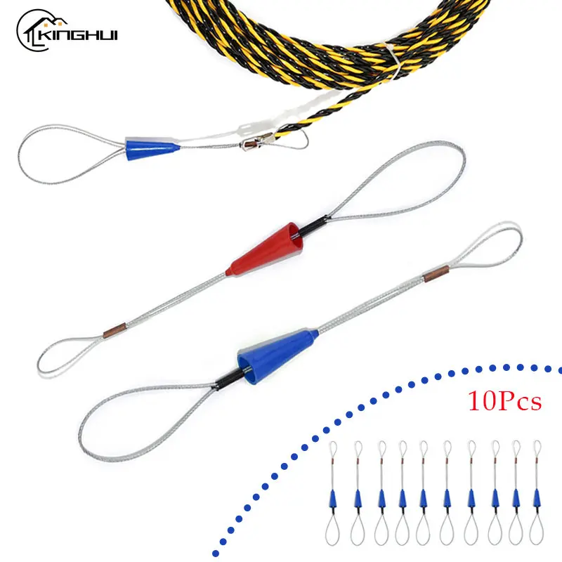 Cabo Extrator Wire Grips Arame Puxando Rápido para Peixe Tape Reel Eletricista Push Pullers Duct Wire Traction Fastener Tool 10 Pcs