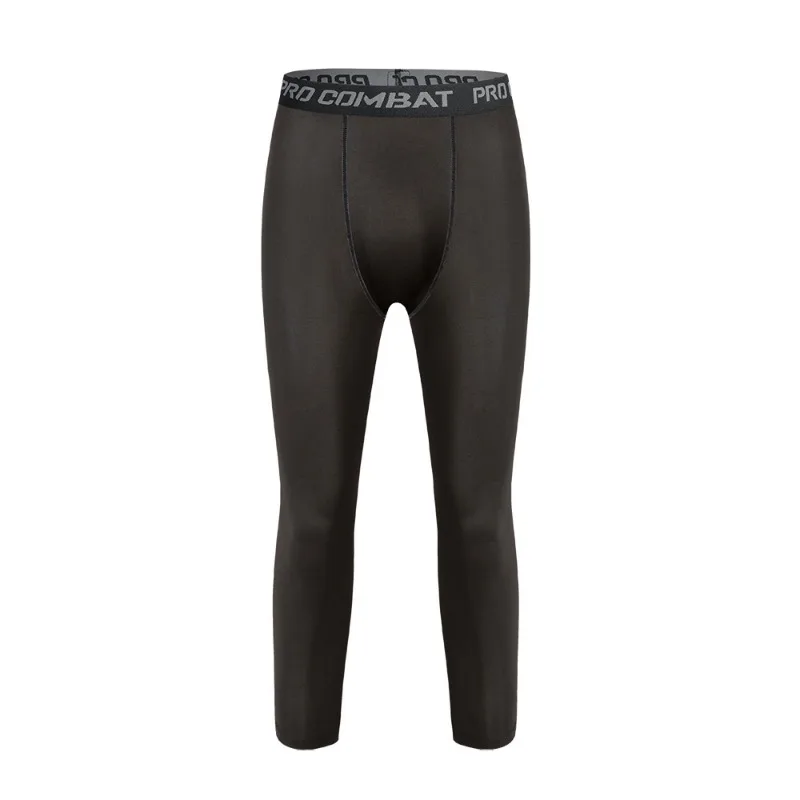 Men's Sports Compression Leggings Quick-Drying Elastic Fitness Tights for Running Training and Stretch Workouts