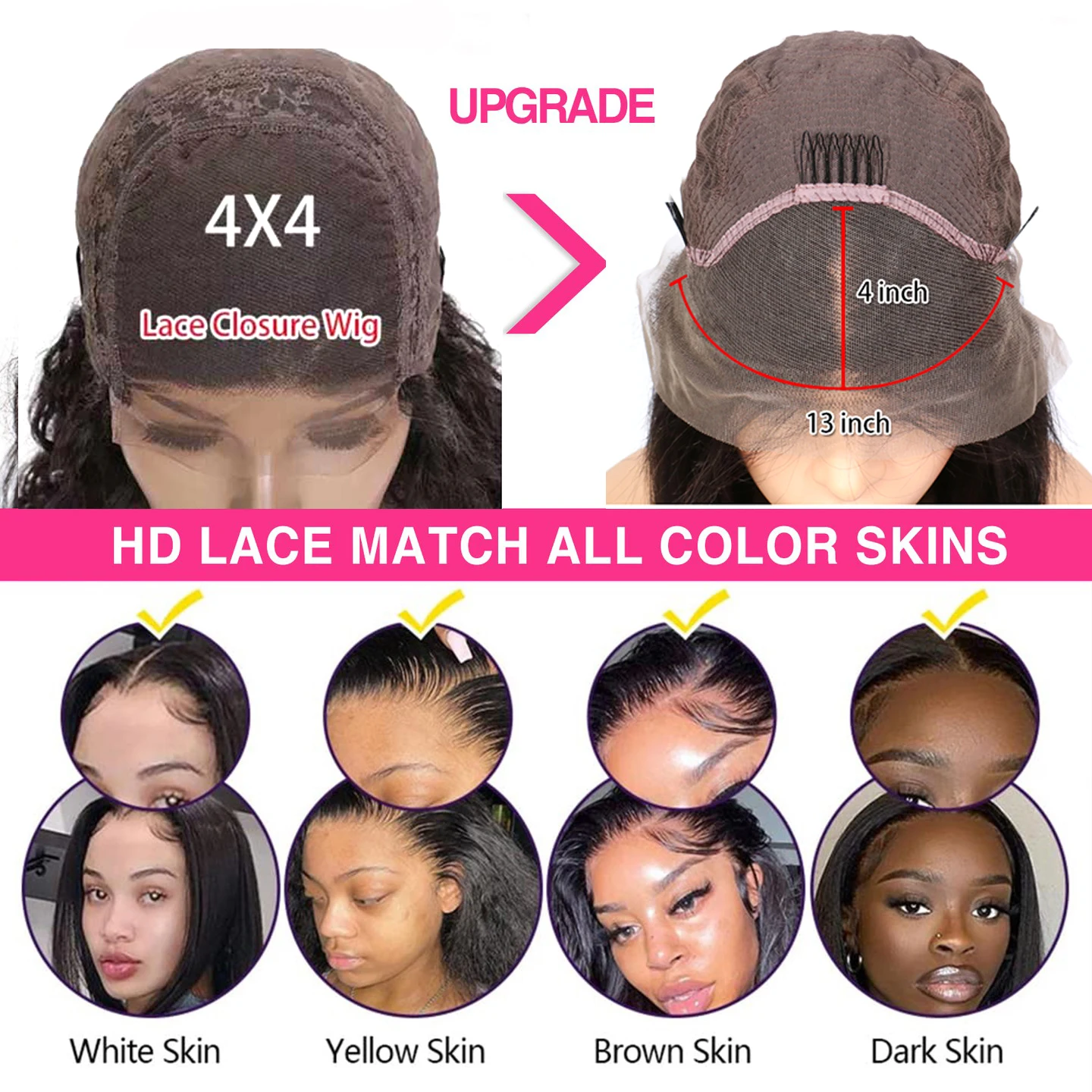 Highlight Wig Human Hair Wigs 13x4 Lace Front Short Bob Wig For Black Women Brazilian Remy Pre Plucked Blonde Brown Colored Wigs