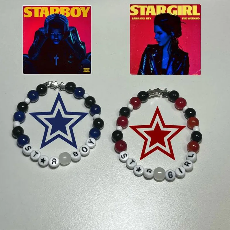 Starboy stargirl стеклянный браслет с бусинами y2k ручной работы