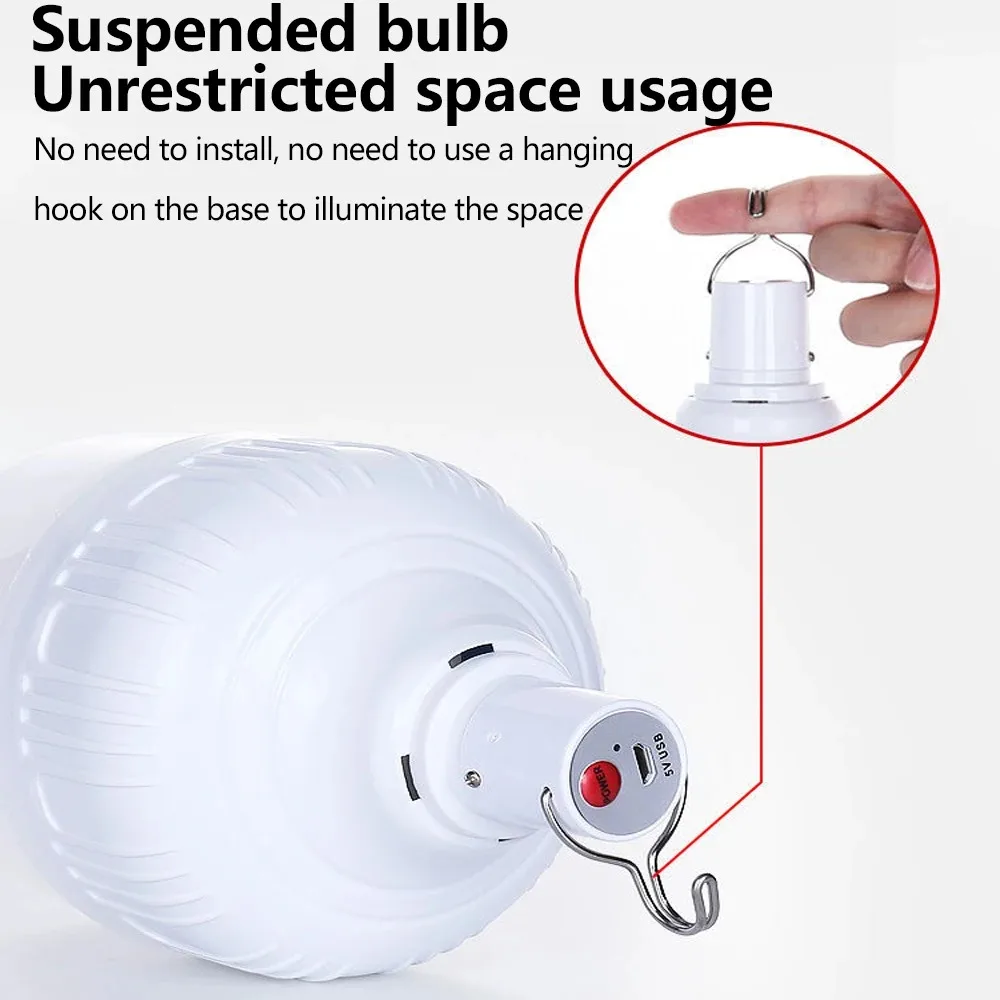Rechargeable LED Portable Lantern for Outdoor Adventures and Emergency Use