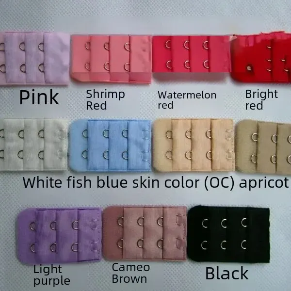 3.2cm Small Triple Row Twobutton Bra Underwear Extension Buckle/extension Chain No Packaging