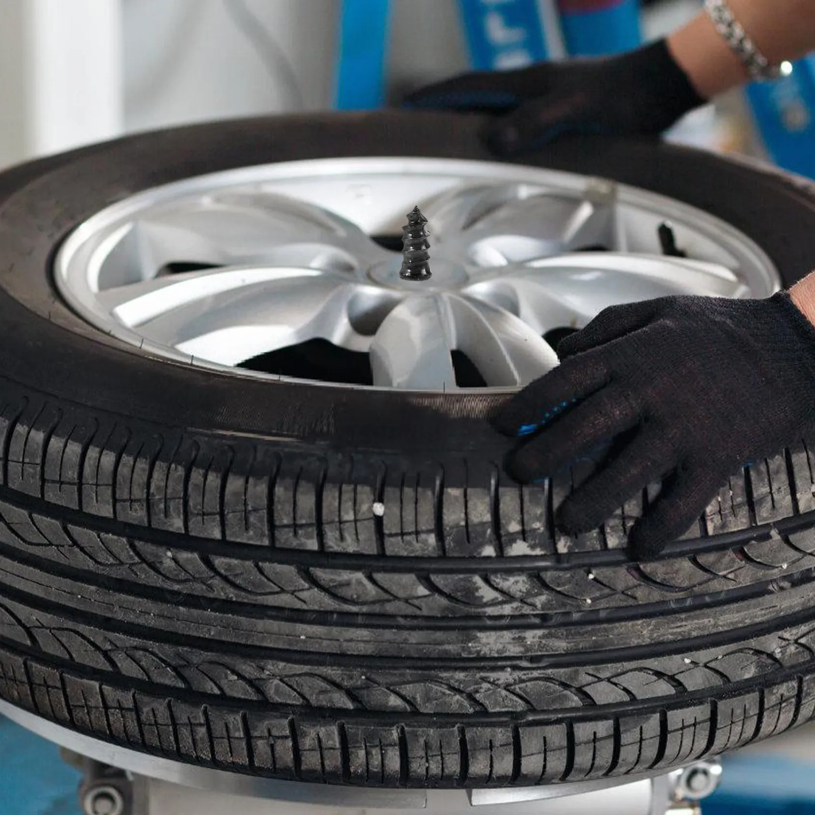 1 세트 타이어 플러그 키트 신뢰할 수있는 고무 네일 수리 나사 자동차 오토바이 타이어 수리 도구 솔루션 오토바이 도구 키트