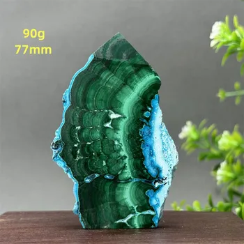 Natural Blue Chrysocolla Tower Free Shape Obelisk Raw Stone Mineral Specimen Reiki Healing Meditation Witchcraft Home Decor 5