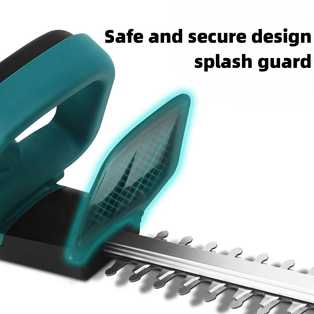21V Cordless Electric Hedge Trimmer Dual-Blade Garden Trimmer Tea Tree Hedge Trimmer Pruning Saw Lawn Yard Mower 3