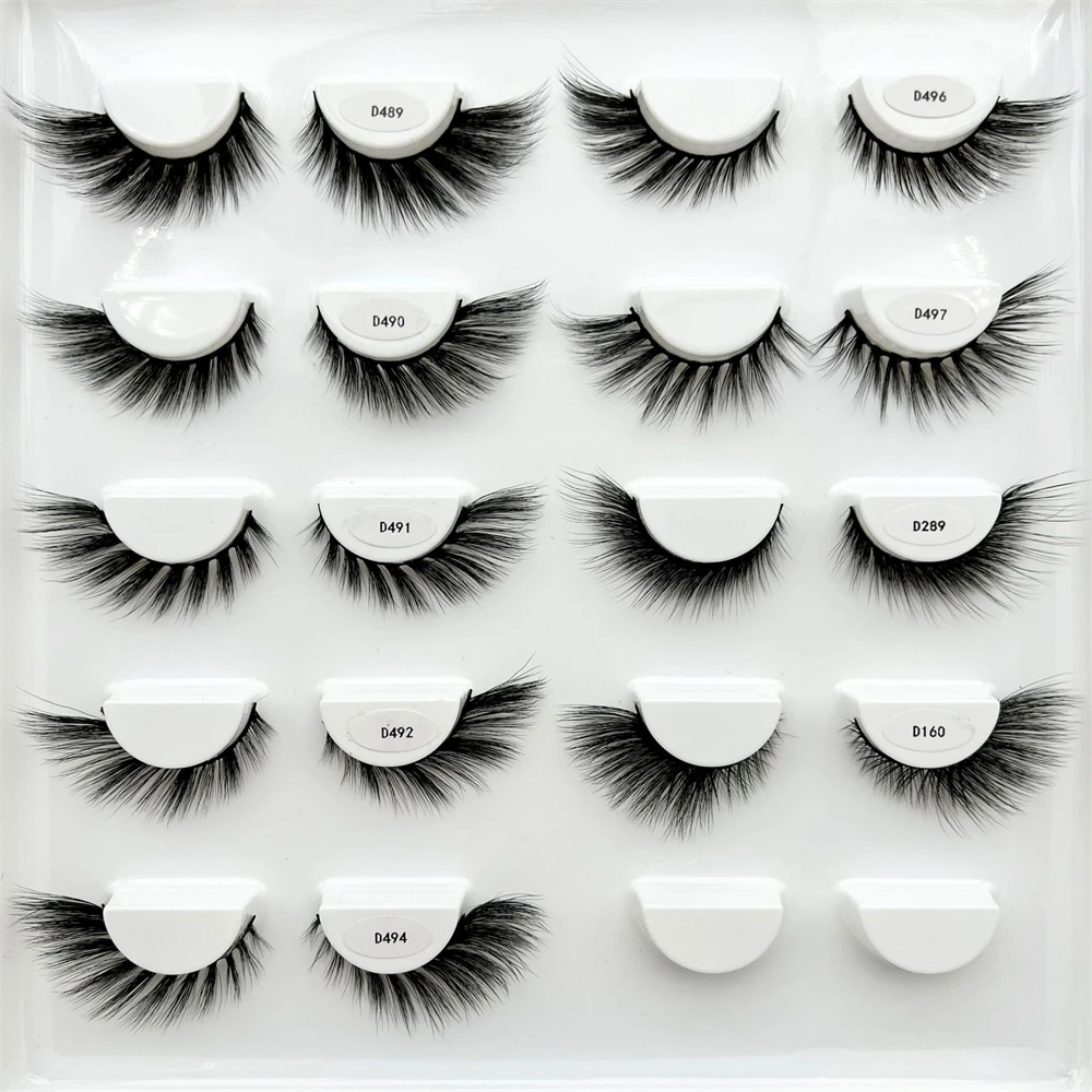 

NEW 3D False Eyelash Natural Mink Half Eyelashes Short Eyetail Lengthened Wholesale Wispy Cat Eye Lashes Pack Half Lashes