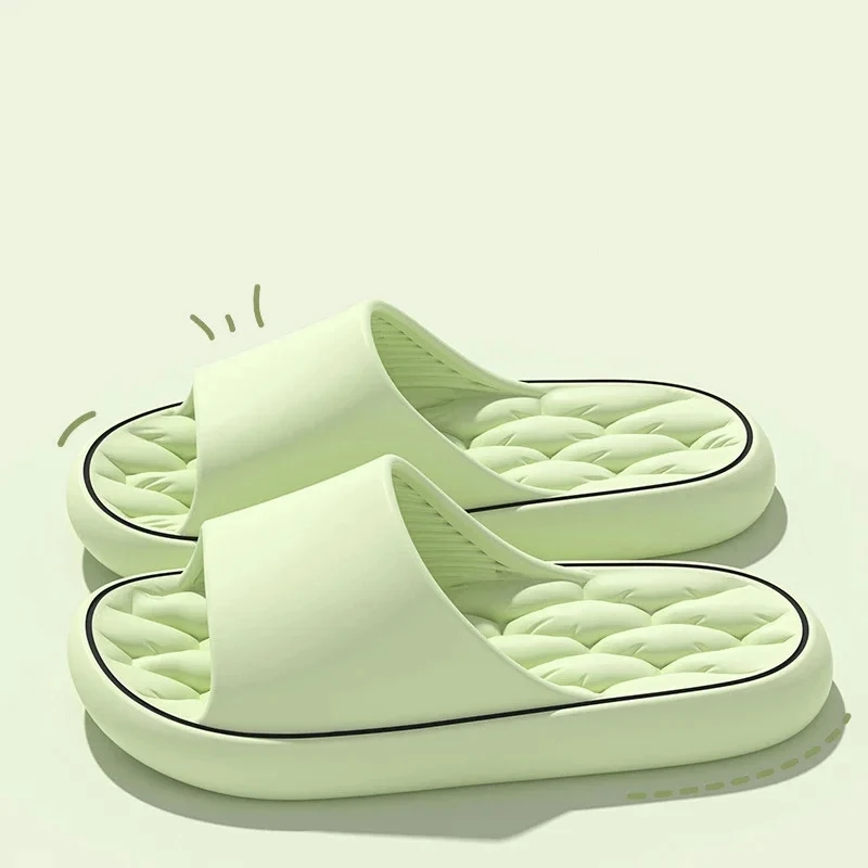 Ultra Light Soft Slippers Simple Fashion Slippers EVA Elastic Shoes Colorful Simple Sneakers Door Bathroom Flip Flop Sandals 5