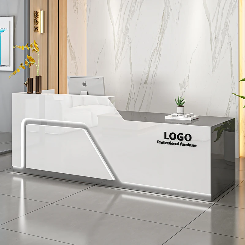 Beauty Salon Barber Reception Desks Store Bar Counter Cashier Counter Desk Commercial Furniture