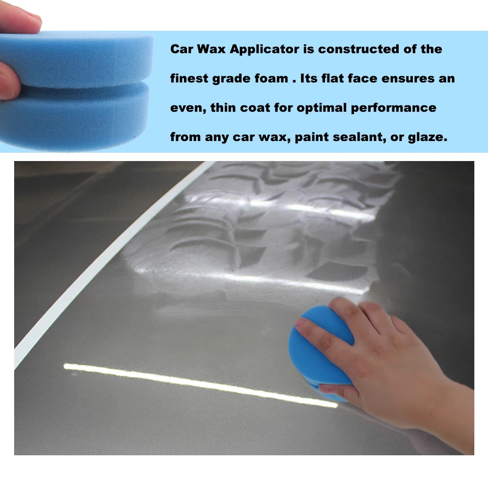 Paint Sponge Applicator 2Pcs with Towel Reusable Handheld Paint Sponges for  Painting Car Waxing Wall Repairing Kitchen Cleaning - AliExpress