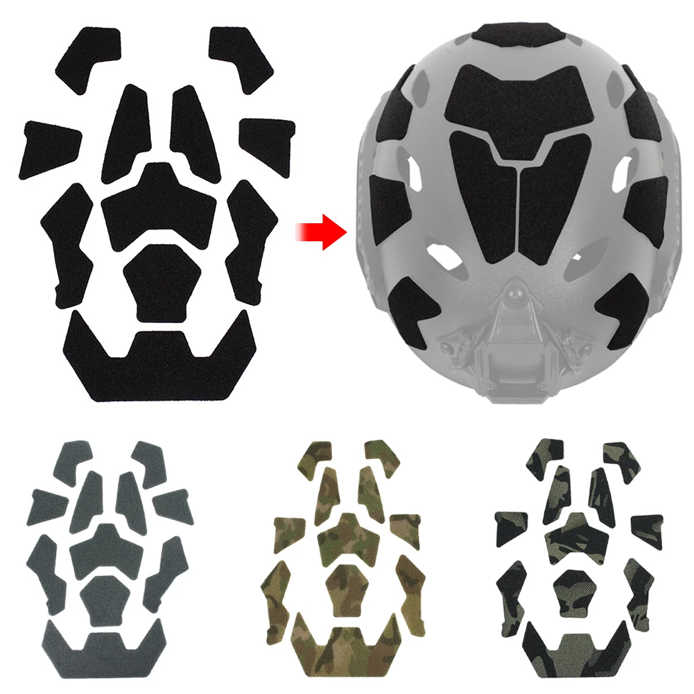 11Pcs/set Super High Cut Tactical FAST Helmet Magic Sticker Velcros Universal Tape Helmet Padding Stickers for Football Helmet