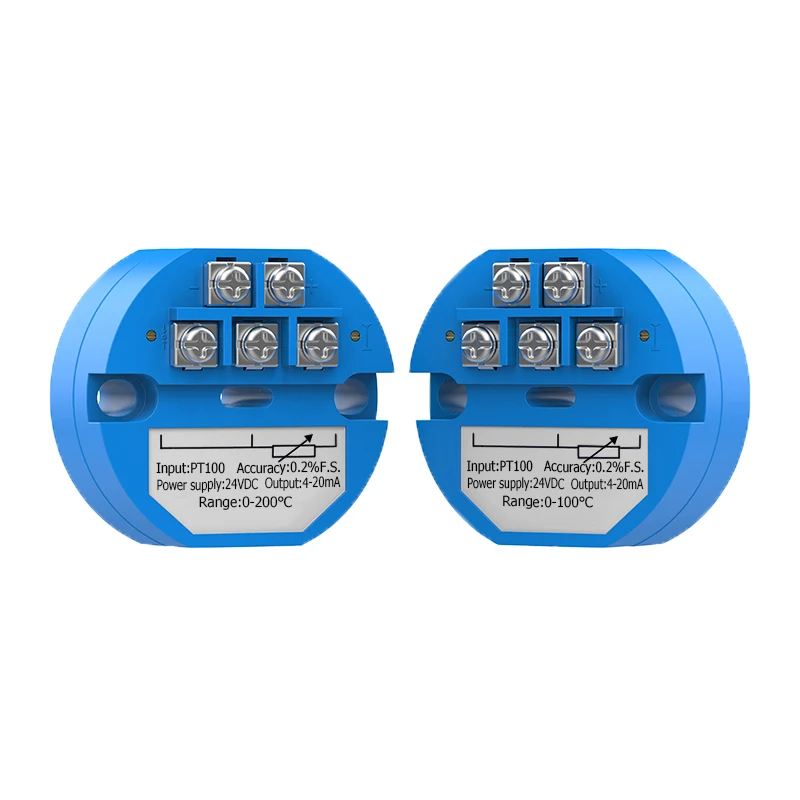 Temperature Transmitter -200-600℃ Temperature Detection Module 4-20mA  Output 12V-28VDC Intelligent RTD PT100 Temperature Sensor - AliExpress