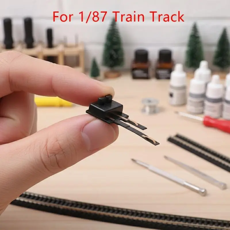 1:87 HO 철도 모형 부품 시뮬레이션 트랙 접합 상자 전원 스트립 DIY 기차..