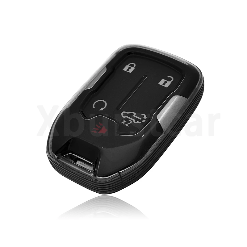 Clear TPU Key Fob Cover For GMC/Chevy - Fits 2019-2022 Silverado, Sierra, Terrain, Acadia (5 Button)