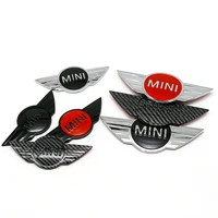 3D ABS For Mini Car Front Hood Bonnet Emblem Rear Tail Bumper Trunk Sticker Badge For R50 R52 R54 R53 R56 R58 R59 R60 F55 Cooper 3