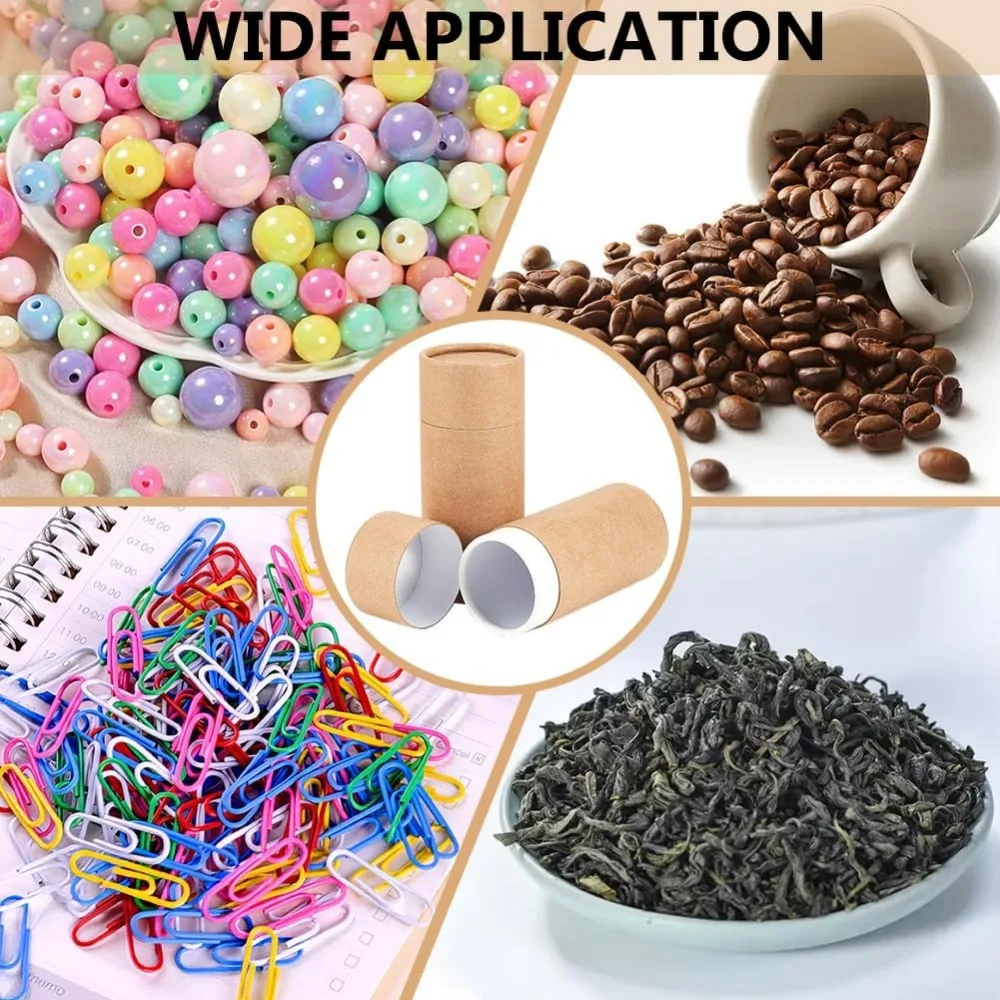 Round Kraft Paperboard Tubes – Eco-Friendly Paper Containers for Pencils, Tea, Coffee, ... - SKU KPT09021 - UGI Packaging