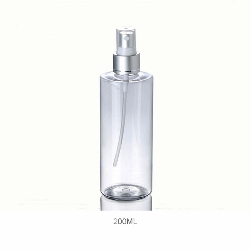 300Pcs Empty 200ML Flat Shape Portable Travel Transparent Perfume Spray  Bottle with Matte Silver Pump - AliExpress