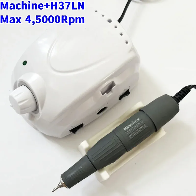 Marathon Champion-3 65W Electric Nail Drill Polish Control Box 35K 45K High Quality Handle Nail Drill Nail File Equipment Set 3