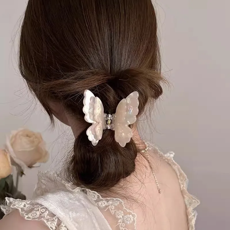 

Colourful Butterfly Hair Claw Clip Headwear for Women Girls Headwer Spring Summer Korea Fashion Sweet Hairpin Hair Accessories