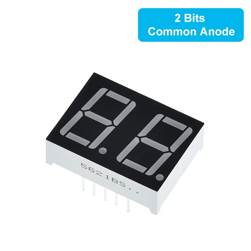 LA-301VB Display LED 7 segmenti a 7 segm. ROHM, 1 caratt. Anodo, H. 8