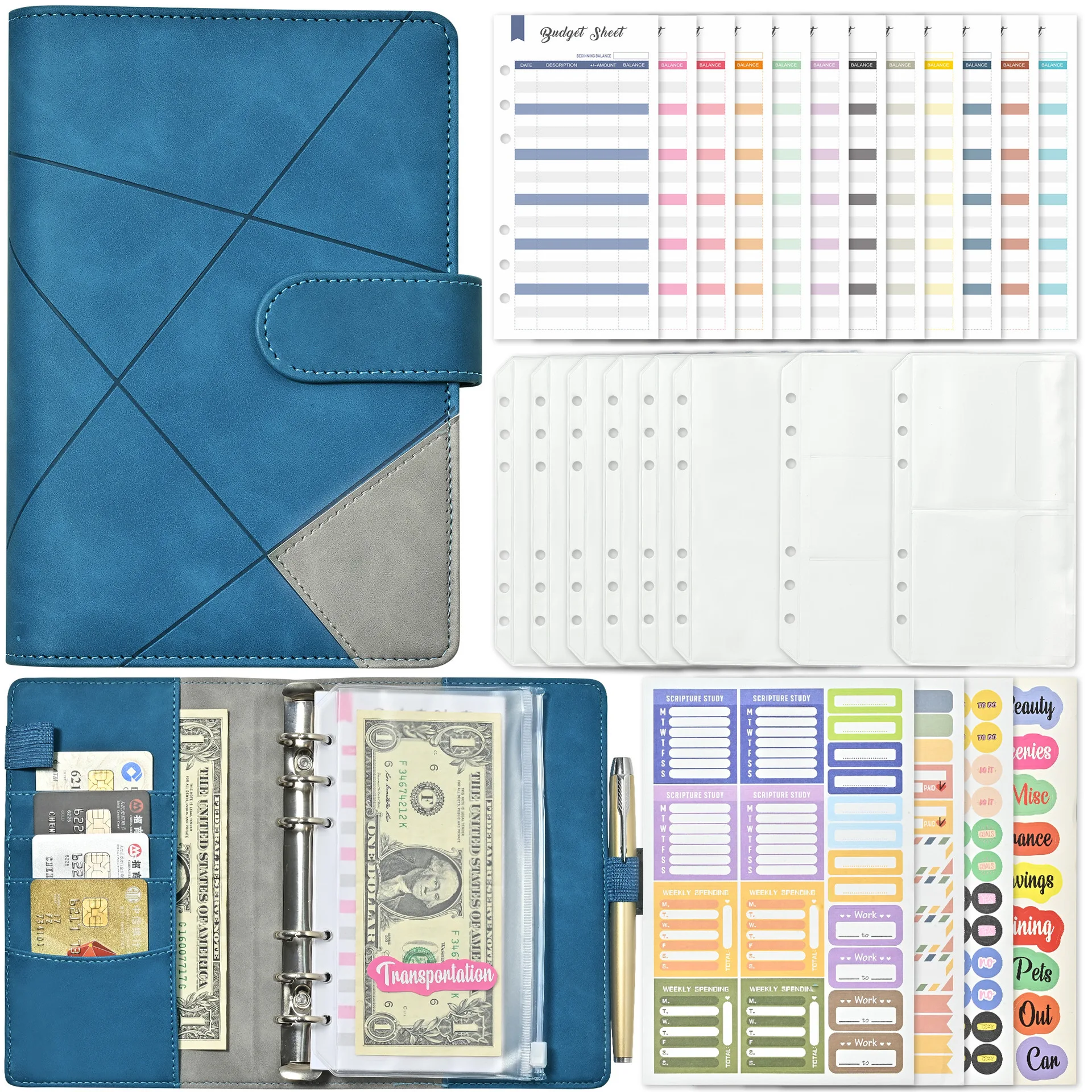 Creative Budget Binder, A6 Business Cash Budget Financial Planner