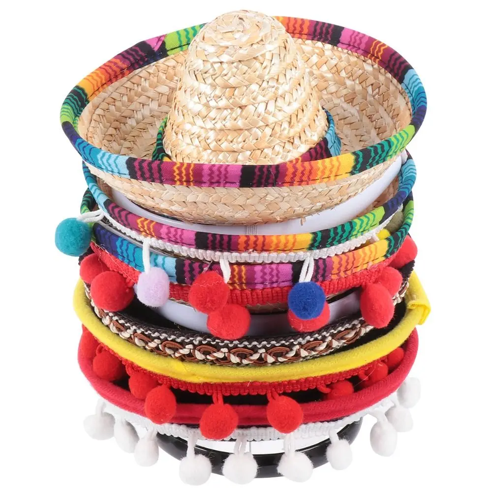 

Мексиканская Шляпа обручи для волос мини Sombrero головные повязки фестиваль головной убор реквизит для представлений вечерние сувениры