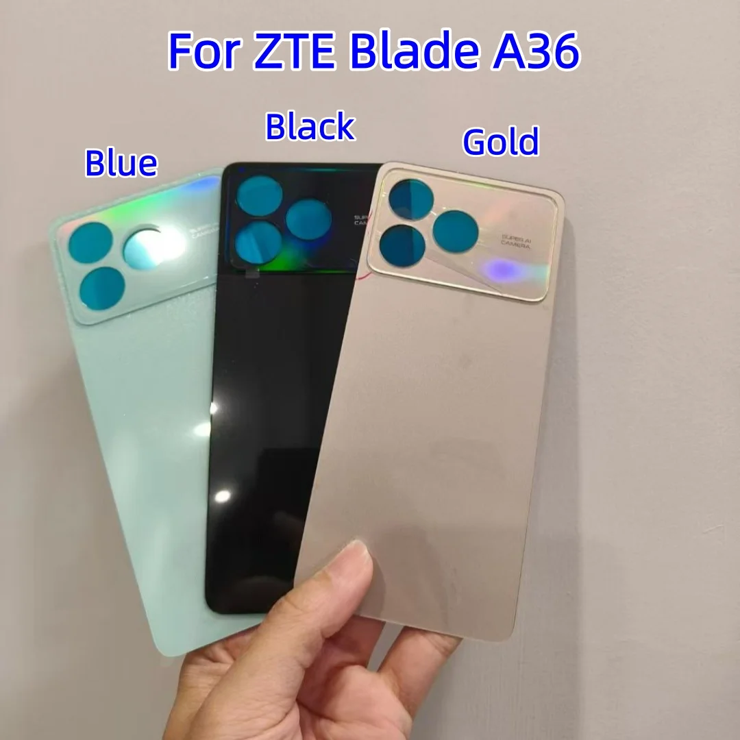 ZTE Blade A36 A56 A56Pro A36E A33S PT26용 후면 커버 배터리 커버 케이스, 후면 커버 배터리 커버 도어 수리 부품, 백 도어