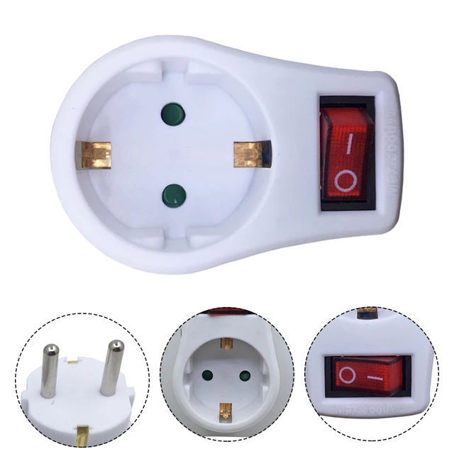 1pcs Socket Outlet With Switch 3680W Socket Adapter Eu Power Converter Extension Socket 16A 250V Home Improvement European Type - Image 6