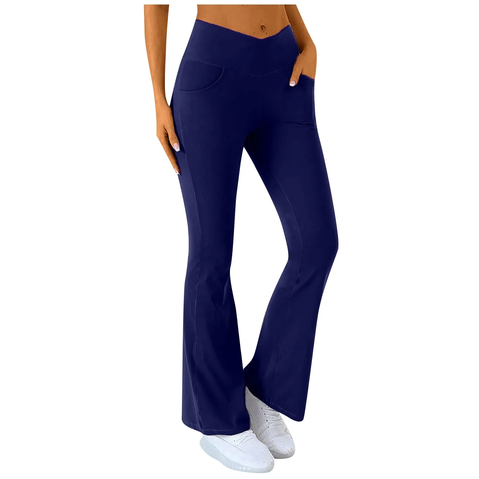 

Neutral Loose Fitting Casual Sports Pants Yoga Wide Leg Pants Running Fitness Jump Gymnastics Exercie Flare Pants