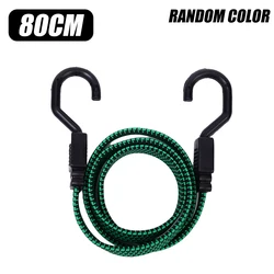 Durable Elastic Luggage Strap with Hooks - Versatile Roof Rack and Bike Tie-Down Accessory (80cm)