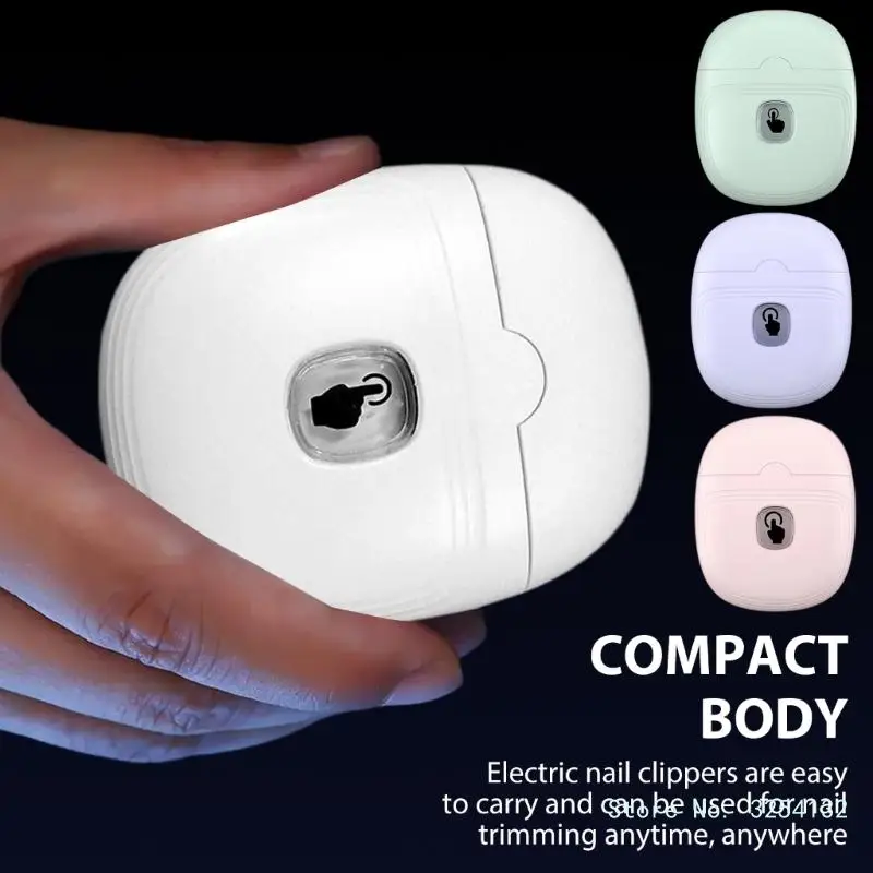 Electric Nail Clipper Nail File Automatic Cutter Fingernail Clippers Rechargeable Fingernail Cutter for Woman Man