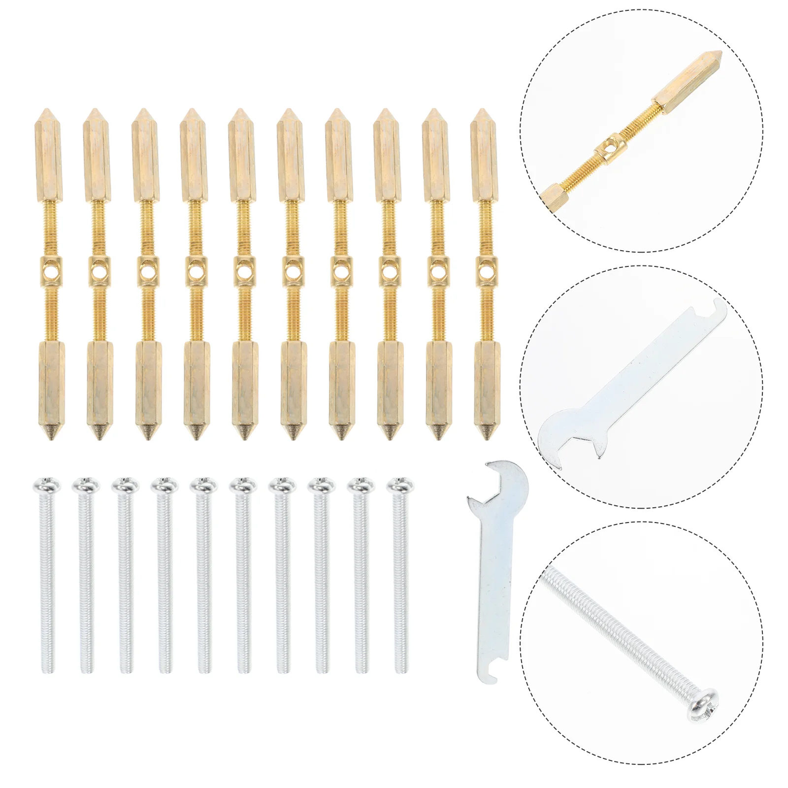 

10 Sets Durable Screws Tools Cassette Repair Device 86 Type Lever Wall Plate Junction Box Tools