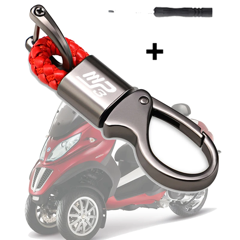 Usato Per Piaggio Mp3 250 300 Muslimsport Scooter 2022 2023 Portachiavi In Corda Intrecciata Per Moto Portachiavi In Metallo