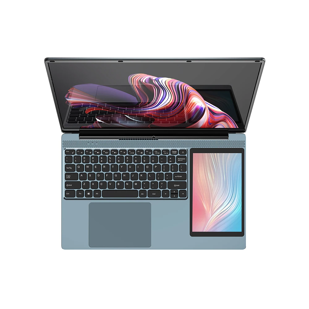 2025 Dual Screen Laptop 15.6"&7" Touchscreen 2-in-1 Intel N100  2*USB3.0 1*Type-C TF Card Slot Home Education Laptop Computer 2