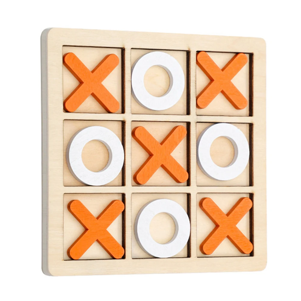 Wooden Tic Tac Toe Game for Kids Hand Eye Coordination