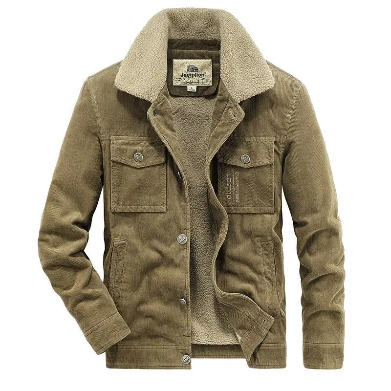 Army Ski Jacket Man Militari Windbreaker Winter Jacket Men Trekking Motorcycle Heating Retro Heavy Cardigan Bomber