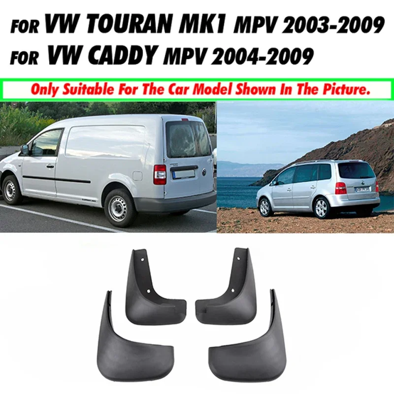 

Car Mud Flaps For VW Caddy 3 2k Volkswagen Touran 1t MK1 2003 2004 2005~2009 Mudflaps Splash Guards Mud Flap Mudguards Fender