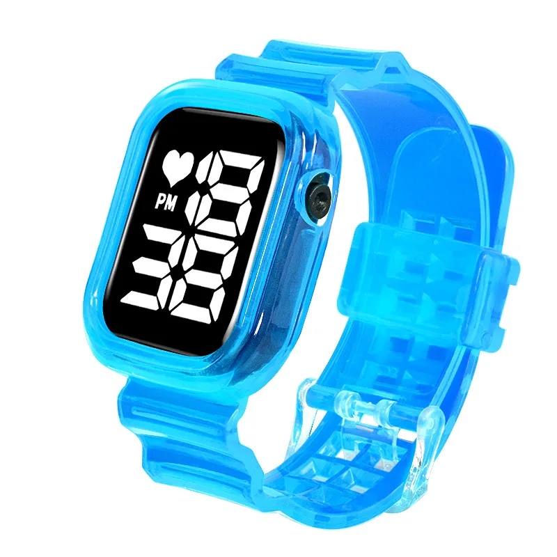 Reloj Digital LED para niños y niñas, pulsera colorida ultraligera,  resistente al agua, electrónica, deportiva - AliExpress