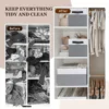 4-piece Set of Large Shelf Storage Baskets, Fabric Closet Organizer and Storage Box with Handles 5