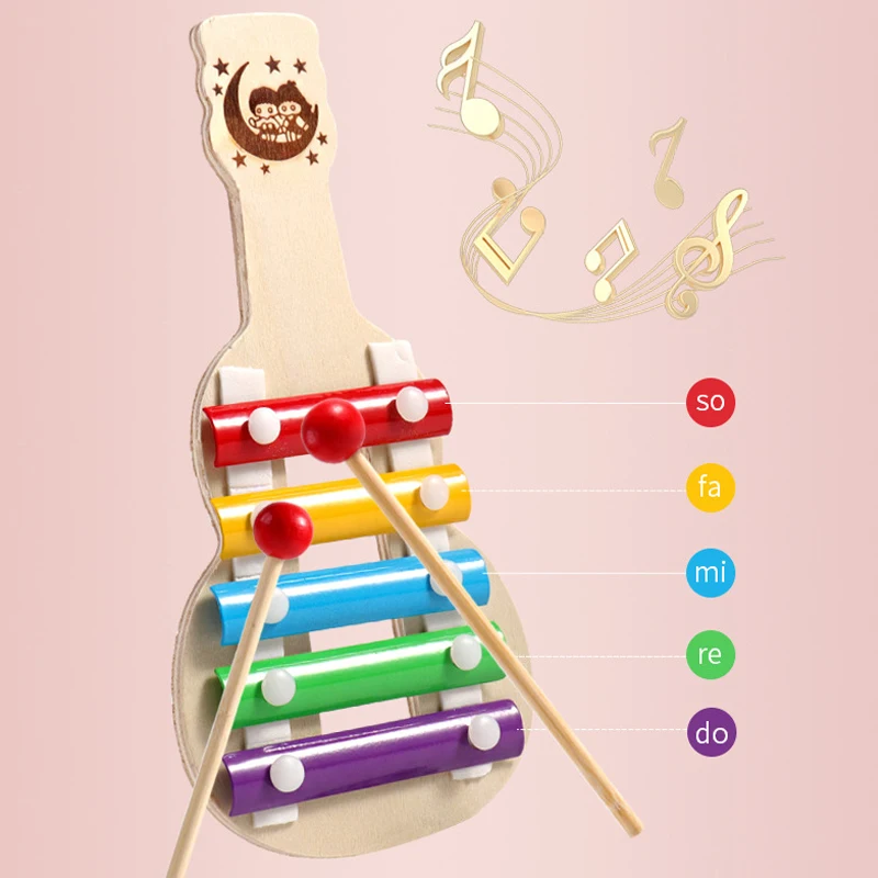 Montessori Toys Wooden Xylophone Baby Music Instrument Toys Preschool Early Learning Toys For Children 3-6 years 4