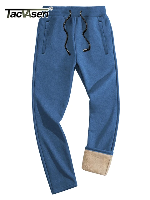 Men's Fleece Sweatpants Sherpa Lined Sweatpants Winter Warm Pants With  Pockets
