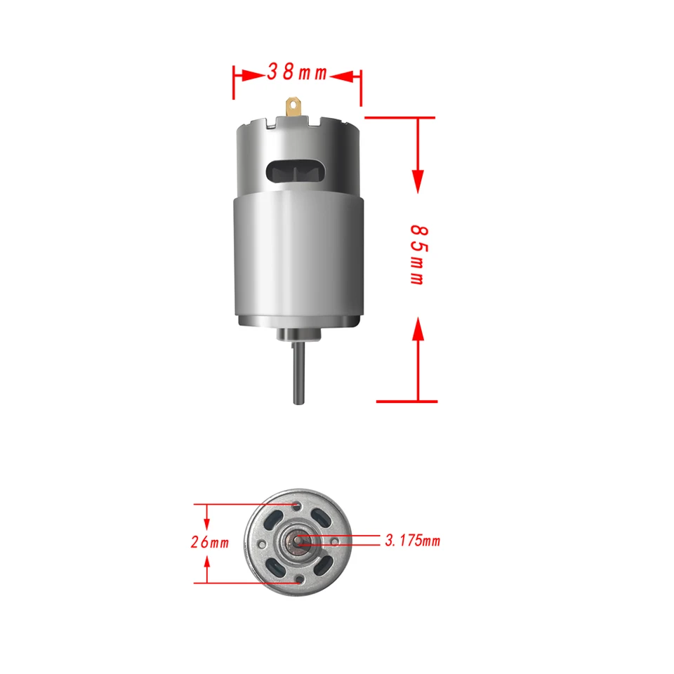 Moteur De Direction Pour Voiture Télécommandée Enfant - 6V/12V/24V - Compatible Nombreux Modèles électriques