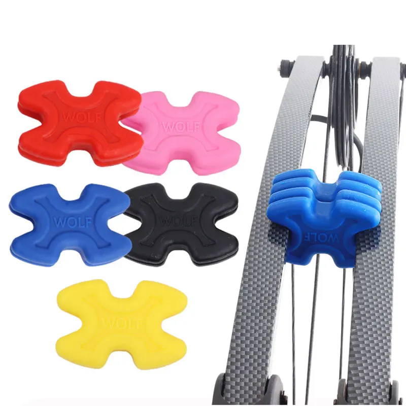 Compound Bow Limbs Stabilizer Rubber Bow Vibration Limb Damper for Archery Accessories 4pcs vd type anti vibration rubber shock damper damping pad rubber gaskets